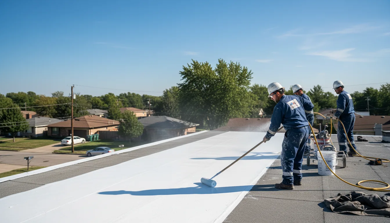 Commercial roof coating in Crown Point, NY near me